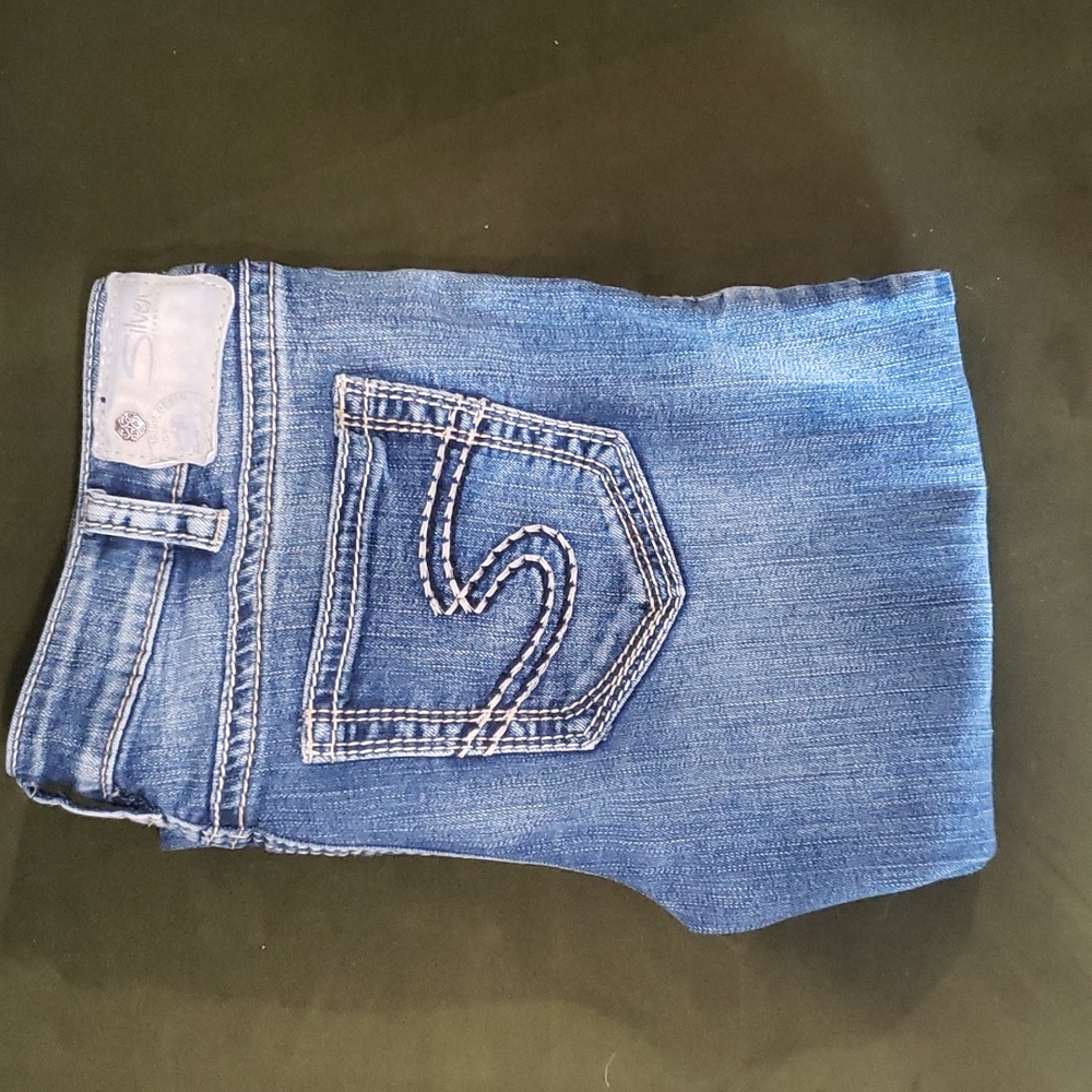 Women's Silver jeans Aiko style mid capri